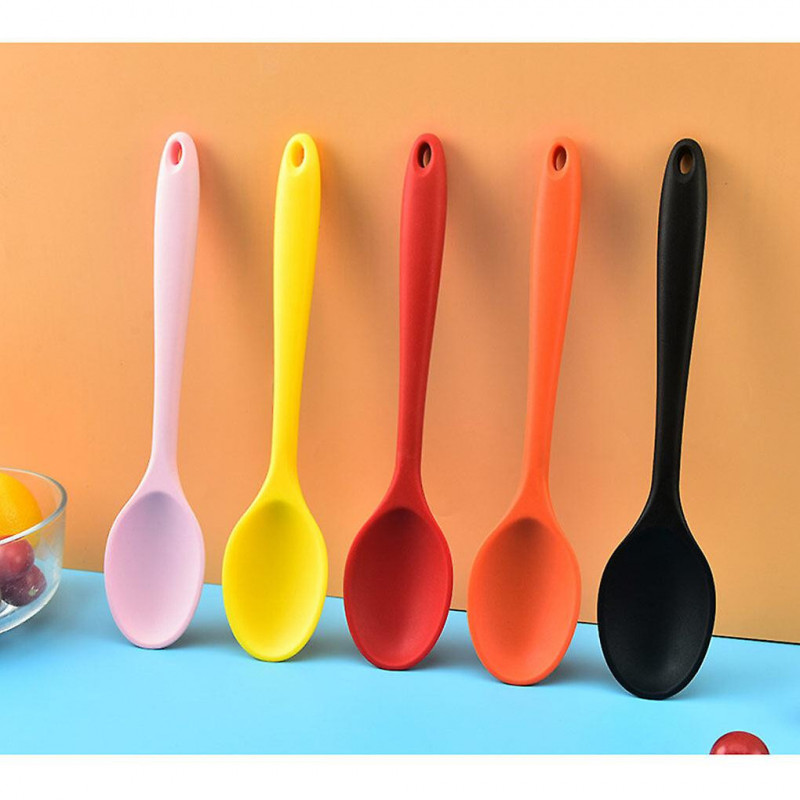 Spoon with Handle Food Spoons Kitchen Cooking Tablespoon Stirring Scoop Butter Tableware for Home Dining Room [...]