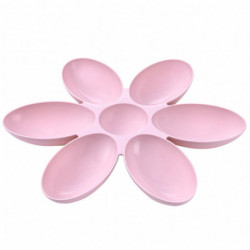 Creative Cat Food Utensils Petal Multi-cell Kitten Bowl PP Pet Feeder Supply Creative Cat Food Utensils Petal Multi-cell Kitten Bowl PP Pet Feeder Supply