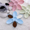 Creative Cat Food Utensils Petal Multi-cell Kitten Bowl PP Pet Feeder Supply