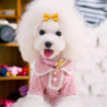 10Pcs Cute Pet Headwear with Rubber Band White Dot Small Pet Headwear Accessories Pet Supplies