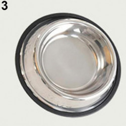 1 Pc Stainless Steel Durable Pet Dog Cat Feeding Food Non Slip Bowl Dish 1 Pc Stainless Steel Durable Pet Dog Cat Feeding Food Non Slip Bowl Dish