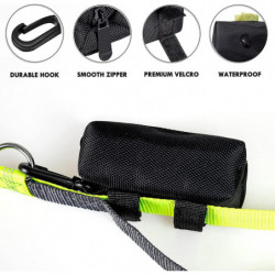 2-pack Dog Poop Bag Holder, Dog Leash Poop Bag Holder, Pet Dog Litter Bag Dispenser Leash Attachment 2-pack Dog Poop Bag Holder, Dog Leash Poop Bag Holder, Pet Dog Litter Bag Dispenser Leash Attachment