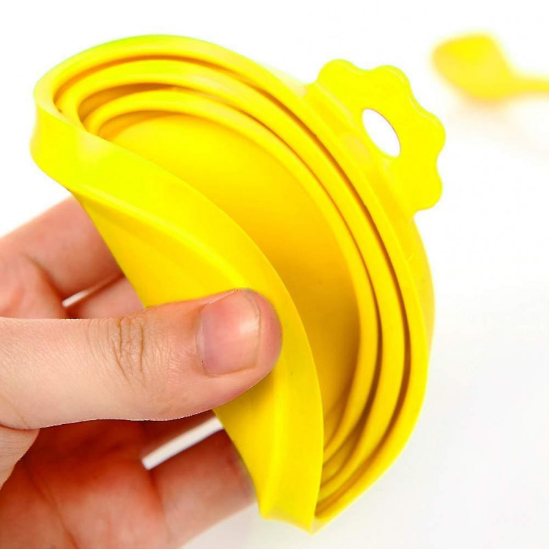 4 Packs de boîtes de nourriture pour animaux de compagnie couvercles de boîtes en silicone universelles - One Size [...]