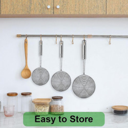 Set Of 3 Asian Strainer Ladle Stainless Steel Wire Skimmer Spoon With Handle For Kitchen Frying Food, Pasta, [...]