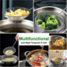Set Of 3 Asian Strainer Ladle Stainless Steel Wire Skimmer Spoon With Handle For Kitchen Frying Food, Pasta, [...]