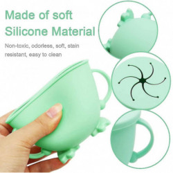 Snack Cup, Child Silicone Snack Cup, Child Learning Feeding Food Bowl