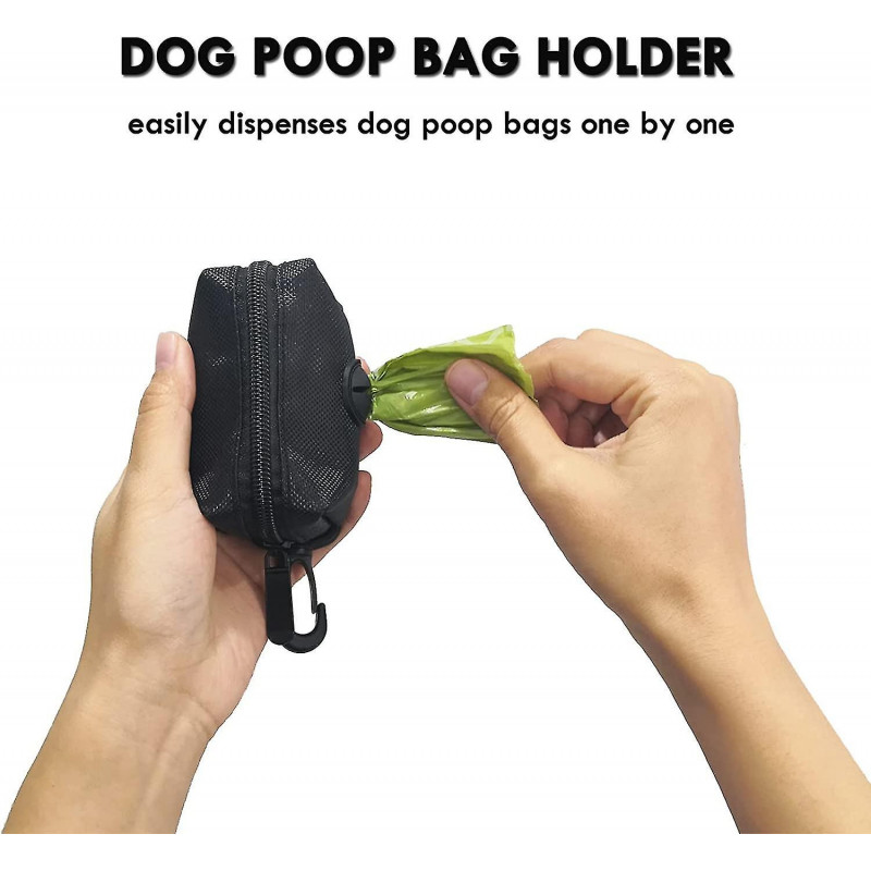 2-pack Dog Poop Bag Holder, Dog Leash Poop Bag Holder, Pet Dog Litter Bag Dispenser Leash Attachment