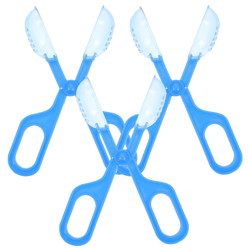 3pcs Portable Reptile Poop Clips Pet Toilet Trash Clamps Pet Supplies (bleu)