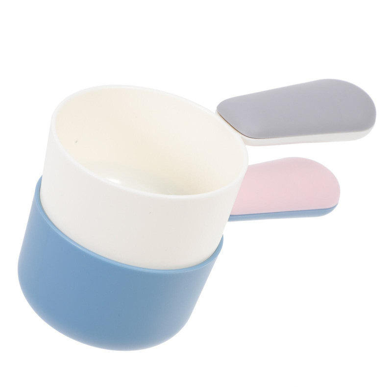 2pcs Pet Food Scoops Plastic Dog Cat Food Feeders Practical Food Spoons