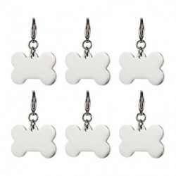 6pcs Acier inoxydable Pet Dog Tags Métal Pet Dog Tags Pendentifs Pet Supplies 6pcs Acier inoxydable Pet Dog Tags Métal Pet Dog Tags Pendentifs Pet Supplies