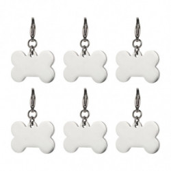 6pcs Acier inoxydable Pet Dog Tags Métal Pet Dog Tags Pendentifs Pet Supplies 6pcs Acier inoxydable Pet Dog Tags Métal Pet Dog Tags Pendentifs Pet Supplies