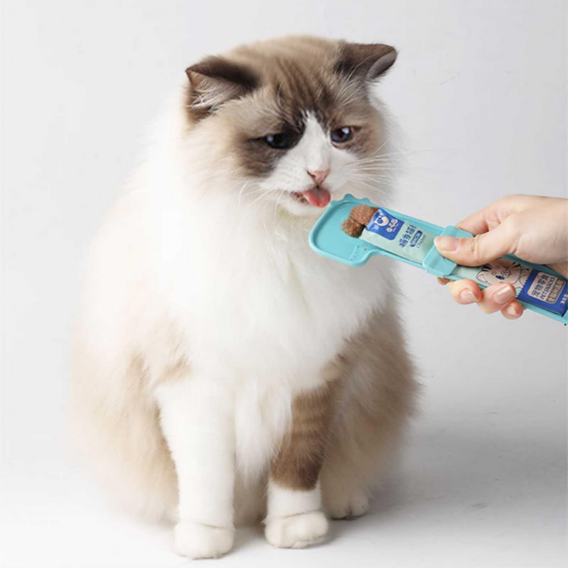 Cat Strip Happy Spoon Multi-function Pet Wet Food Squeeze Spoon Convenient and Labor-saving