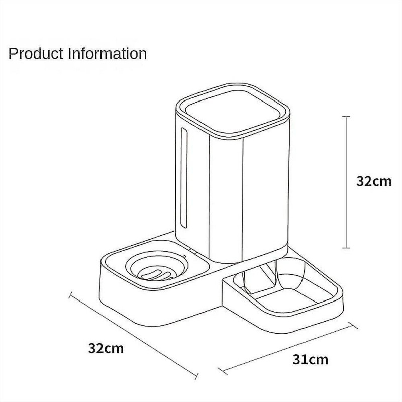 Plastic pet feeding bowl, neck protection convenient simple practical corrosion-resistant pet produc