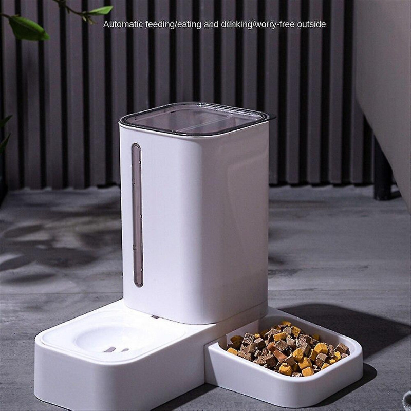 Plastic pet feeding bowl, neck protection convenient simple practical corrosion-resistant pet produc