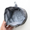 Pet Waterproof Zipper Folding Portable Food Bowl 1 Piece Gray