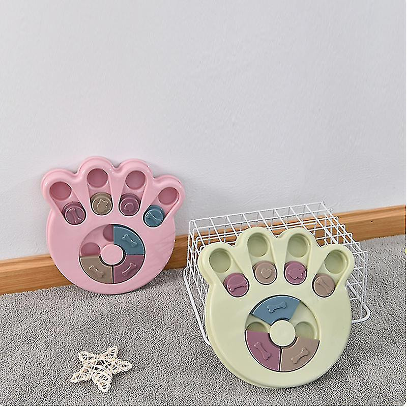 Pet Toys Dog Food Turntable Eating Anti-choking Tableware Dog Bowl Supplies 1 pièce Bleu