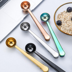 Coffee Spoon With Long Handle Multifunction Sealing Bag Clip For Tea Coffee Coffee Spoon With Long Handle Multifunction Sealing Bag Clip For Tea Coffee