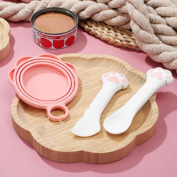 1 Set of Pet Food Can Spoon Pet Food Can Cover Can Opener for Pet Cat Dog Feeding 1 Set of Pet Food Can Spoon Pet Food Can Cover Can Opener for Pet Cat Dog Feeding