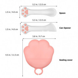 1 Set of Pet Food Can Spoon Pet Food Can Cover Can Opener for Pet Cat Dog Feeding 1 Set of Pet Food Can Spoon Pet Food Can Cover Can Opener for Pet Cat Dog Feeding