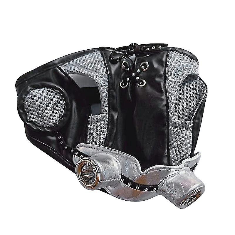 Open Ear Vintage Style Retro Pilots Pet Dog Caps Cat Hat Pets Supplies For Puppy Dog Cat (noir)