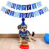 Dog Birthday Plaid Bandana Hat Scarf Set, For Dog Cats Pets