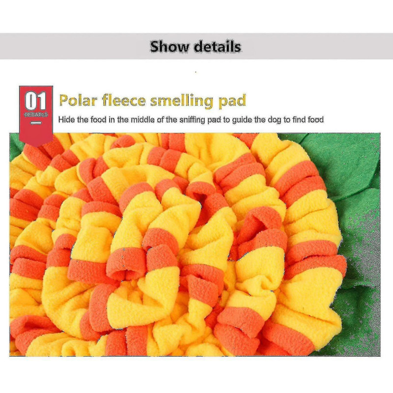 Multi Function Pet Sniffing Mat Polar Fleece Cushion Slow Eating Feeding Pad Anti