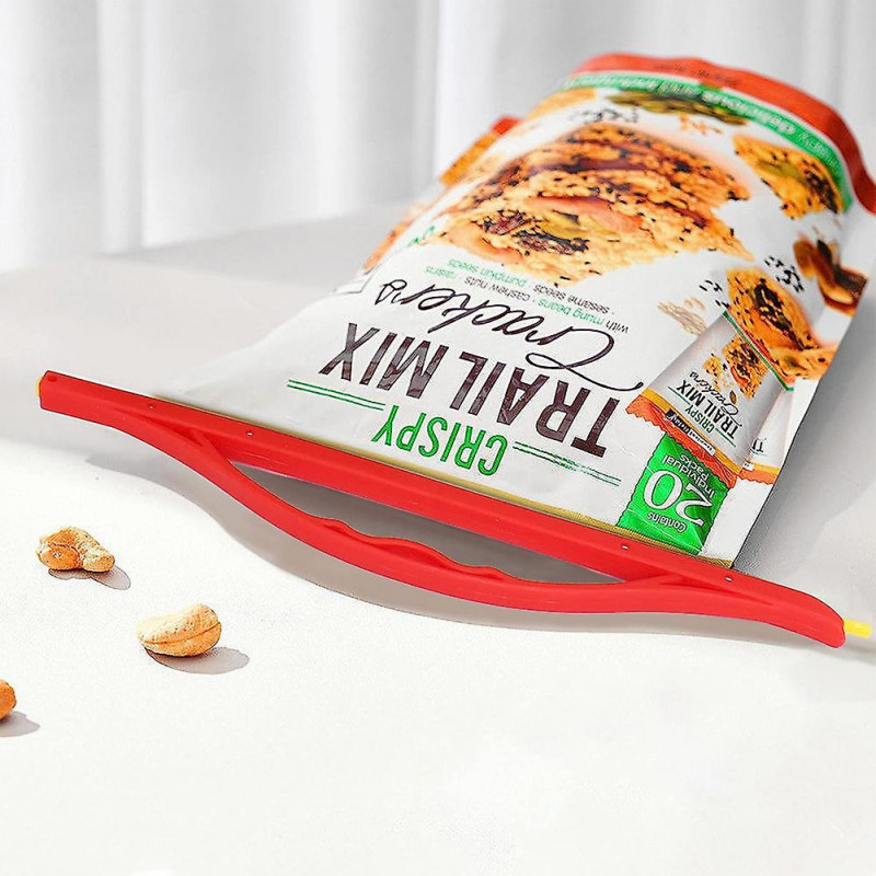 9pcs With Handle Reusable 3 Sizes Home Snack For Food Sealing Clamp Bag Clip