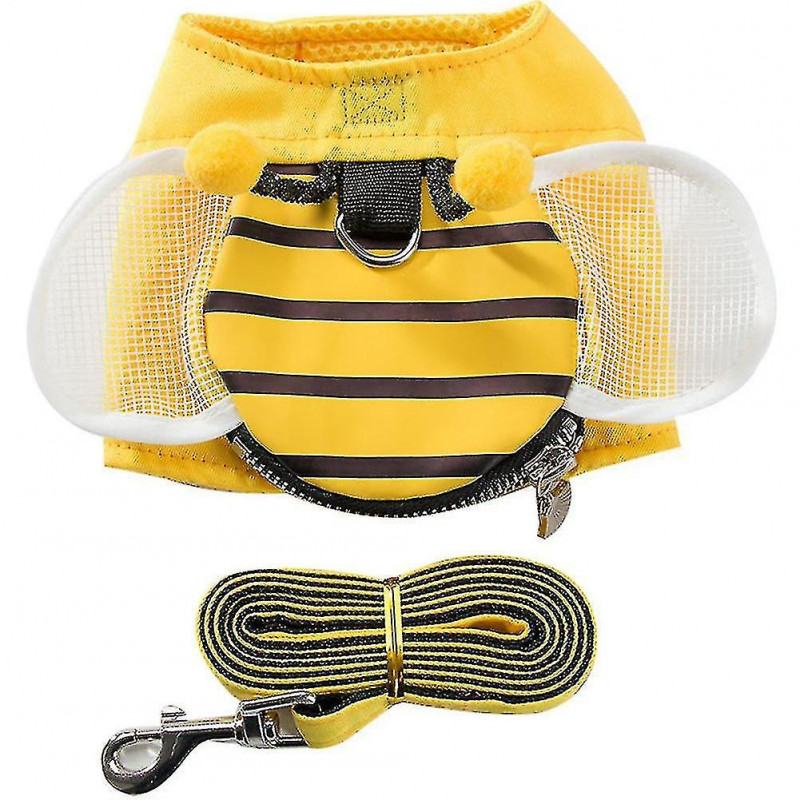 Yellow Vest Chest Strap Wings Backpack Design Small Pet Supplies A