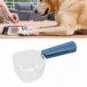 2 sets 2pcs Pet Food Scoop Transparent Clear Scale Food Grade Dog Food Shovel With Clip Handle For Puppy Cat Blue