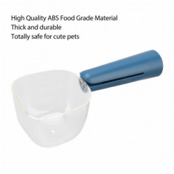 2 sets 2pcs Pet Food Scoop Transparent Clear Scale Food Grade Dog Food Shovel With Clip Handle For Puppy Cat Blue 2 sets 2pcs Pet Food Scoop Transparent Clear Scale Food Grade Dog Food Shovel With Clip Handle For Puppy Cat Blue
