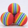 5pcs Colorful Pet Cat Kitten Soft Foam Rainbow Play Balls Activity Toys Dog Supplies