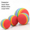 5pcs Colorful Pet Cat Kitten Soft Foam Rainbow Play Balls Activity Toys Dog Supplies