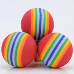 5pcs Colorful Pet Cat Kitten Soft Foam Rainbow Play Balls Activity Toys Dog Supplies 5pcs Colorful Pet Cat Kitten Soft Foam Rainbow Play Balls Activity Toys Dog Supplies