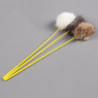 Random Color Tease Cat Stick Faux Rabbit Fur Pompom Plush Pet Interactive Stick Cat Playing Training Toys Pet [...]