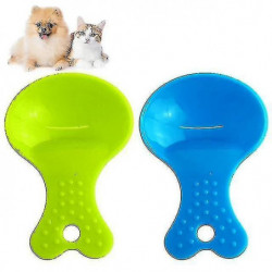2 Pieces Pet Food Spoon Pet Bowl Drinker Feeder Eco-Friendly Durable Plastic 2 Pieces Pet Food Spoon Pet Bowl Drinker Feeder Eco-Friendly Durable Plastic