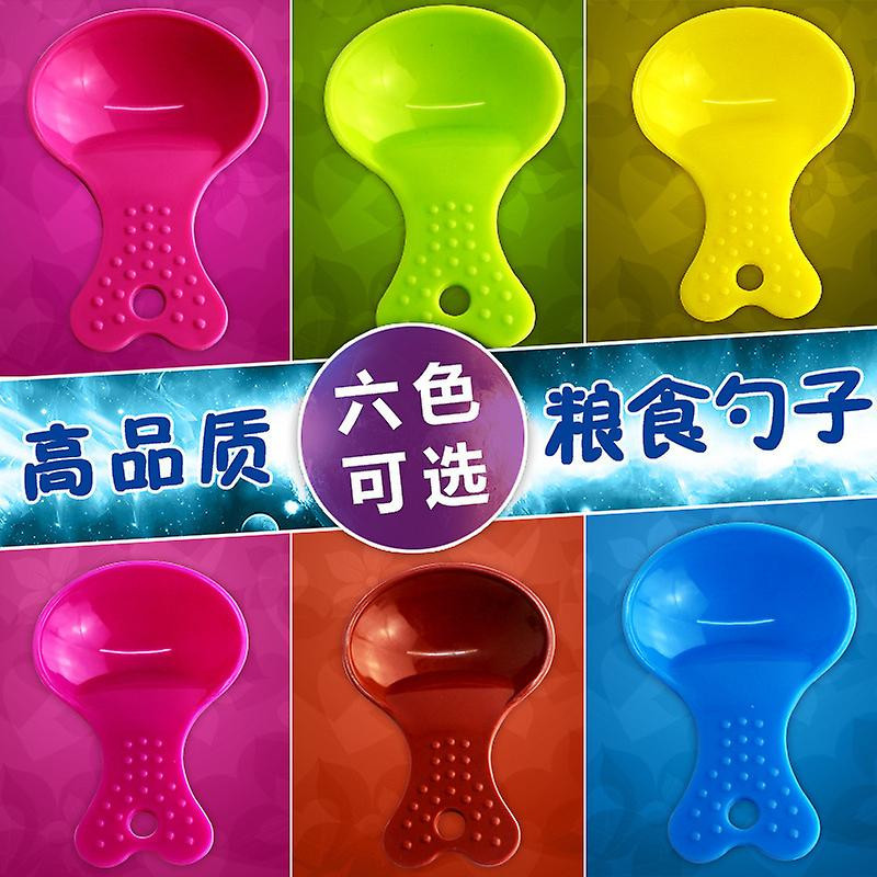 2 Pieces Pet Food Spoon Pet Bowl Drinker Feeder Eco-Friendly Durable Plastic