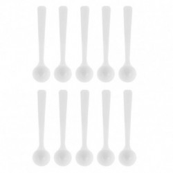 10pcs Plastic White 1g Measuring Pet Feeding Spoon For Hamster Chinchillas Guinea Pig Syrian Hamsterwhite 10pcs Plastic White 1g Measuring Pet Feeding Spoon For Hamster Chinchillas Guinea Pig Syrian Hamsterwhite