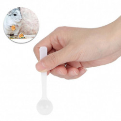 10pcs Plastic White 1g Measuring Pet Feeding Spoon For Hamster Chinchillas Guinea Pig Syrian Hamsterwhite 10pcs Plastic White 1g Measuring Pet Feeding Spoon For Hamster Chinchillas Guinea Pig Syrian Hamsterwhite