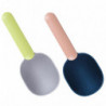 2pcs Pet Dog Cat Food Shovel Scoop Useful Feeder Tool Small Pet Dog Cat Supplies