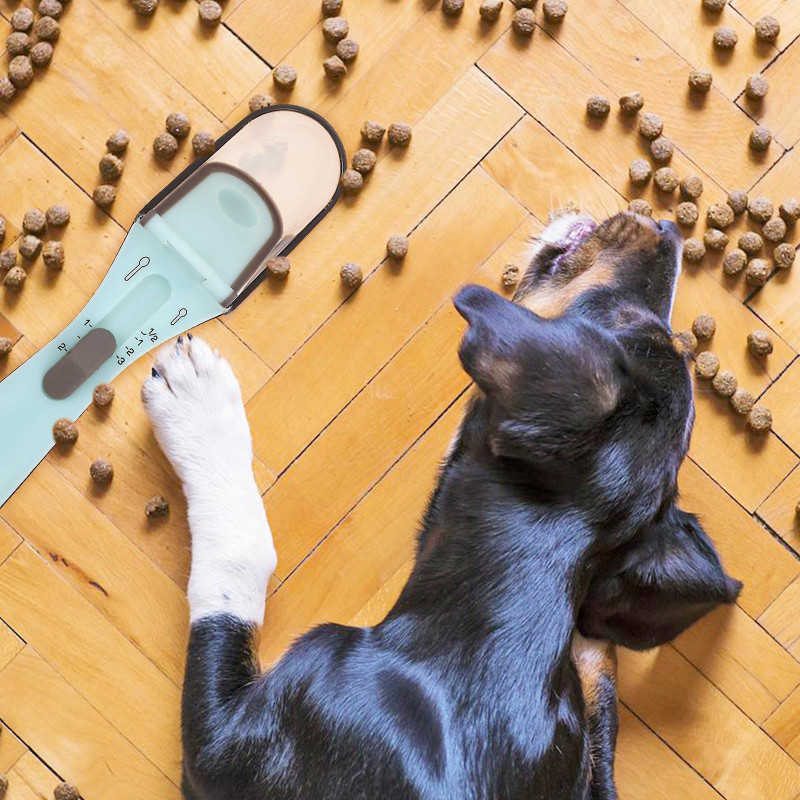Adjustable Measure Cup Kitchen Measuring Spoon Portable Food Scale Spoon Dog Food Measuring Scoop Weighing Mini Spoon