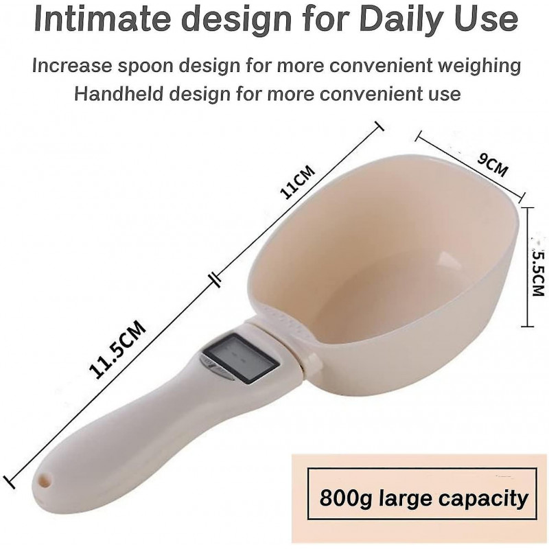 Pet Food Measuring Scoop Scale, Kitchen Digital Food Measuring Spoon For Dog Cat, Portable Feeding Bowls For [...]