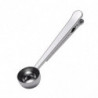 Stainless Steel Coffee Measuring Spoon With Clip Multifunctional Food Sealing Clip (silver) (1pcs)
