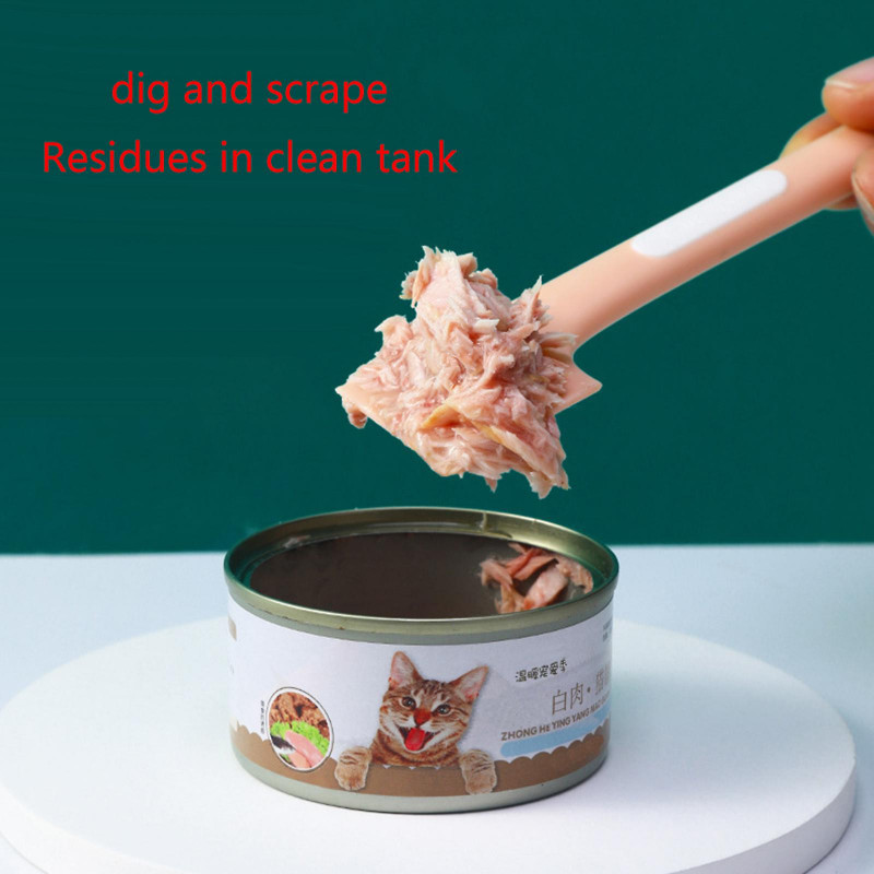 Cute Can Spoon Pet Food Can Scoop For Cat Dog Wet Food Cans Ergonomic Handle