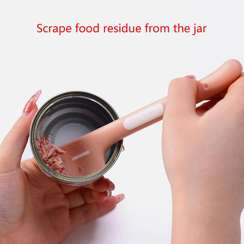 Cute Can Spoon Pet Food Can Scoop For Cat Dog Wet Food Cans Ergonomic Handle