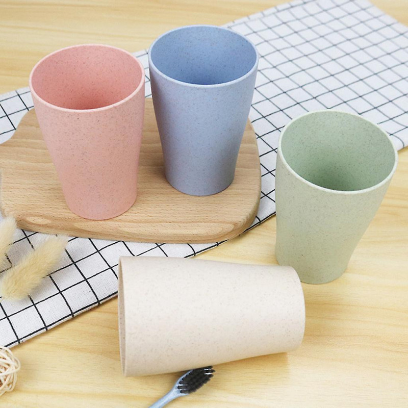 Home Plastic Water Cup Juice Tea Cup Portable Brief Thickened Washing Cup