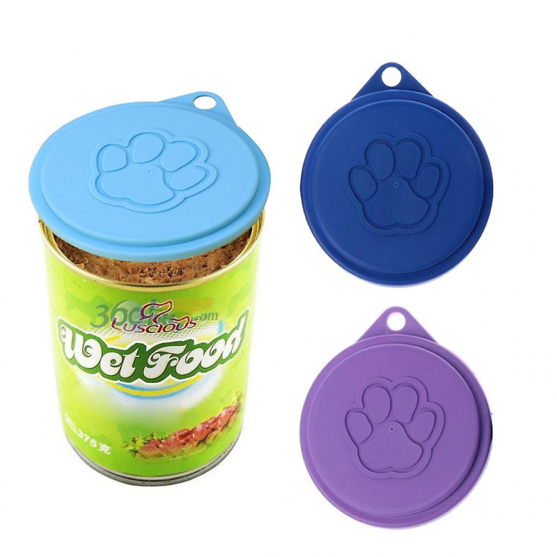 Silicone Can Cover Dishwasher Safe For Cat Dog Food Can Home Pet Supplies