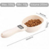 Cuillère à mesurer pour chien, cuillère de pesée avec écran LCD pour chien chat lapin oiseaux croquettes nourriture