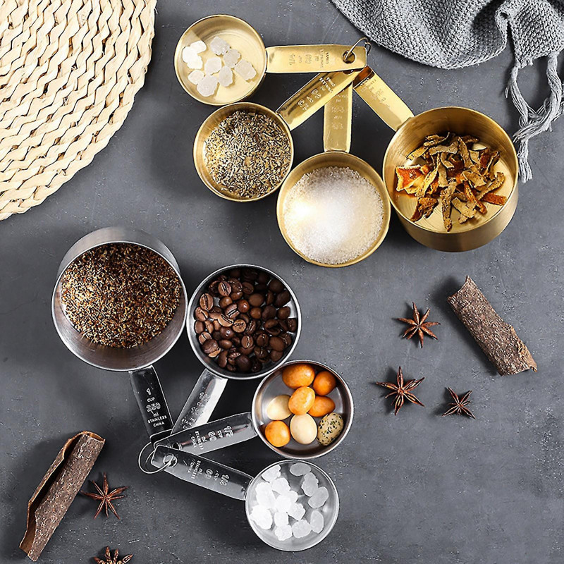 4pcs/set Measuring Spoons Rust-free Anti-scratch Food Grade Bakers Chefs Multi-functional Measuring Scoops For [...]