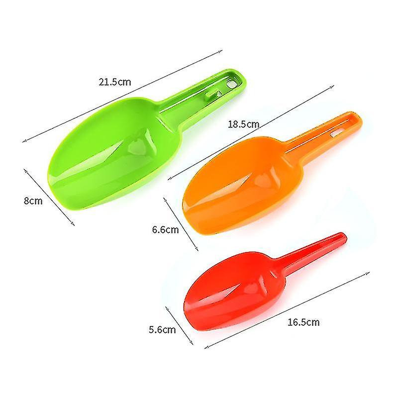 3 Pcs Ice Scoop,pet Feeding Shovel Cat Food Scoop,dog Spoon,multi-purpose Plastic Kitchen Scoops