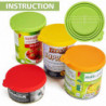Couvercles de boîtes de conserve en silicone pour animaux de compagnie - Pack 4 pour boîtes de nourriture pour [...]